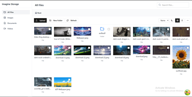 Imaginary Storage — Cloud Storage Platform card